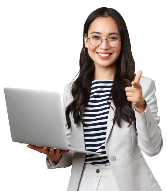 Inicio chica con laptop cardexs